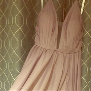 Azazie Alina dusk color bridesmaid dress